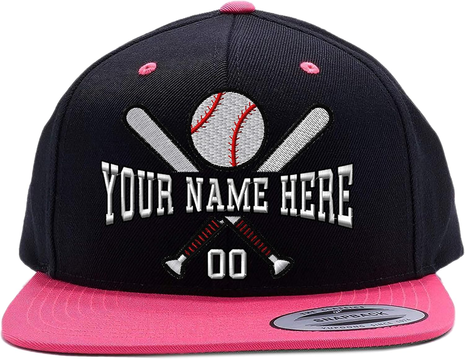 Custom Embroidered 6089 Snapback hat. Baseball Player or Team Name here