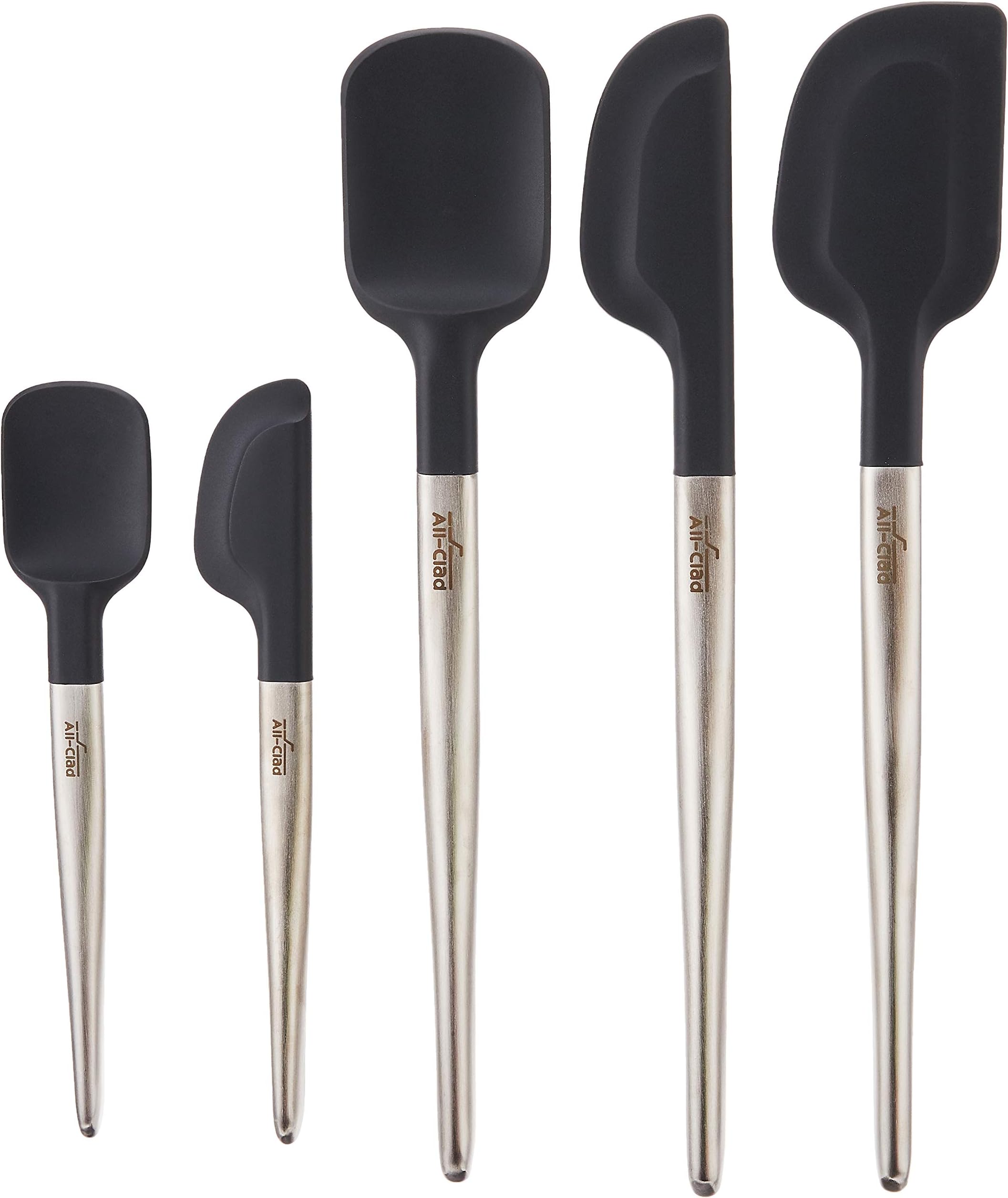 Specialty Silicone Kitchen Gadgets 5 Piece Set, Spatulas Kitchen Tools, Kitchen Hacks Black