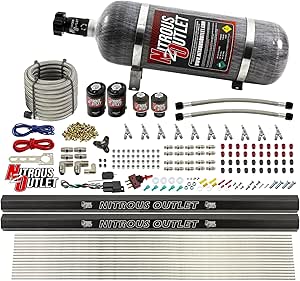 Amazon.com: Nitrous Outlet 10 Cylinder Direct Port System - Two .122 ...