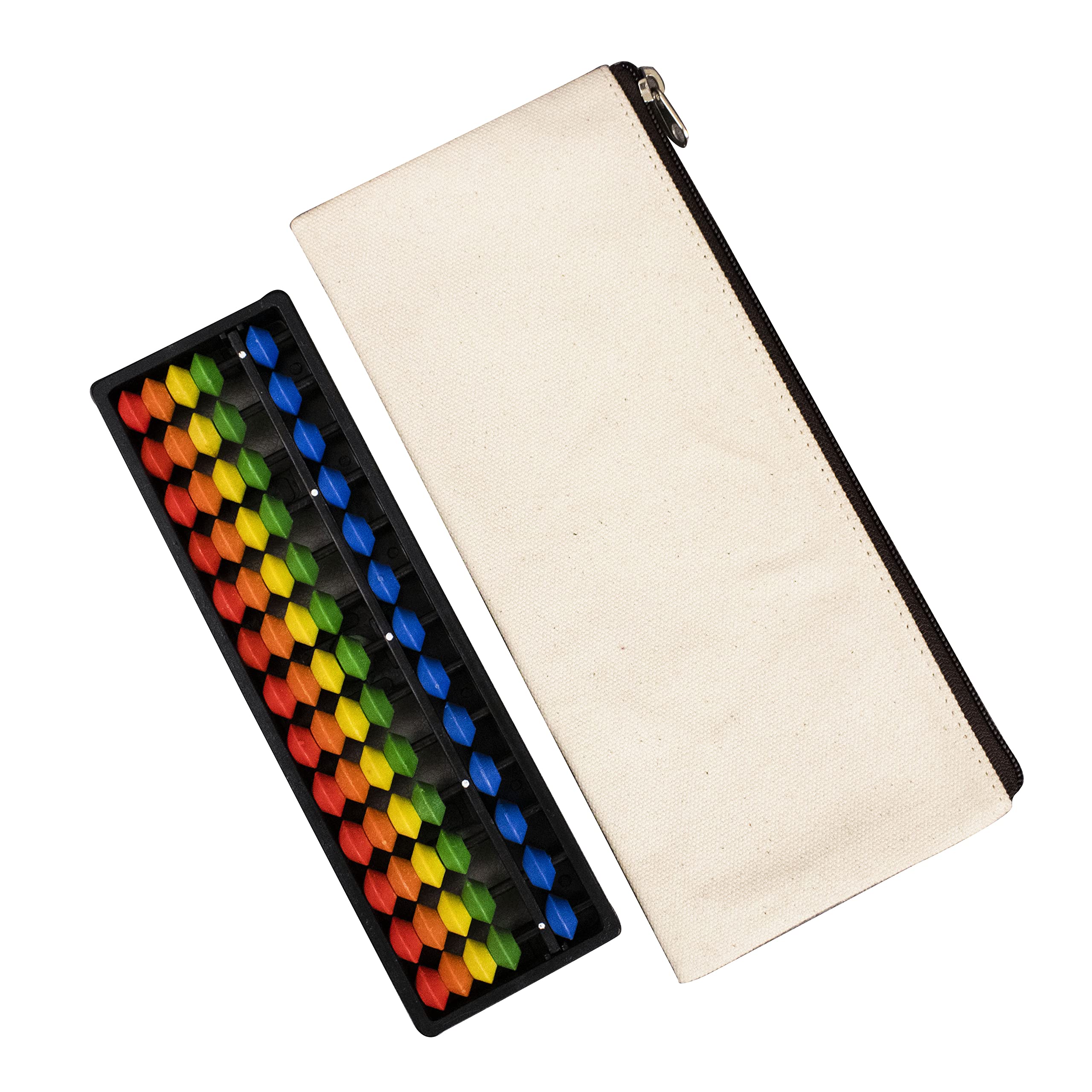 Spillbox Abacus Math Learning Kit for Kids 13 Rod Abacus with Canvas Pouch - White (Multicolor) (B0C6FCF354) Amazon Price History, Amazon Price Tracker