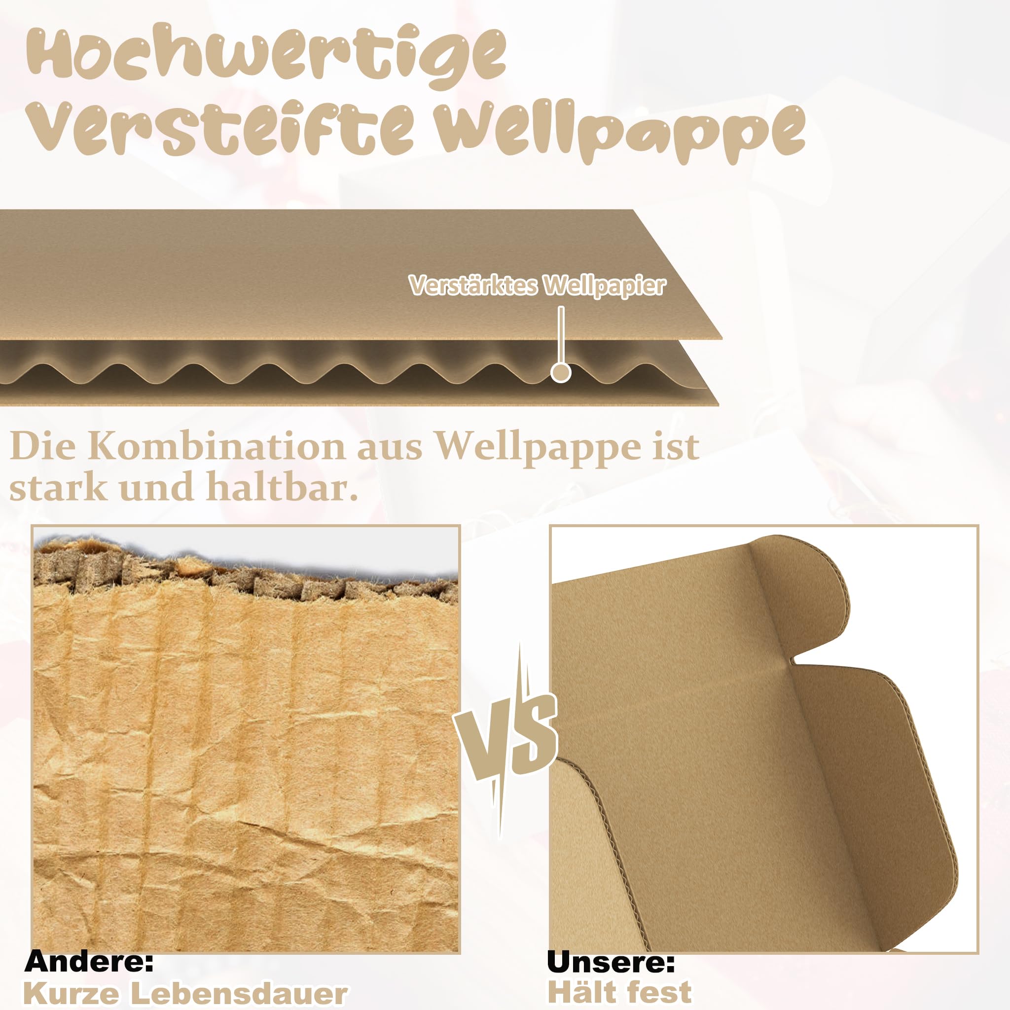 XMTECH 100 Stück Versandkarton 20x15x5cm stabile Faltschachtel faltbar | Für Bücher, Handyhüllen und Textilien, stabile Wellpappe bis 8kg, schneller Aufbau, ideal für Maxibrief Versand