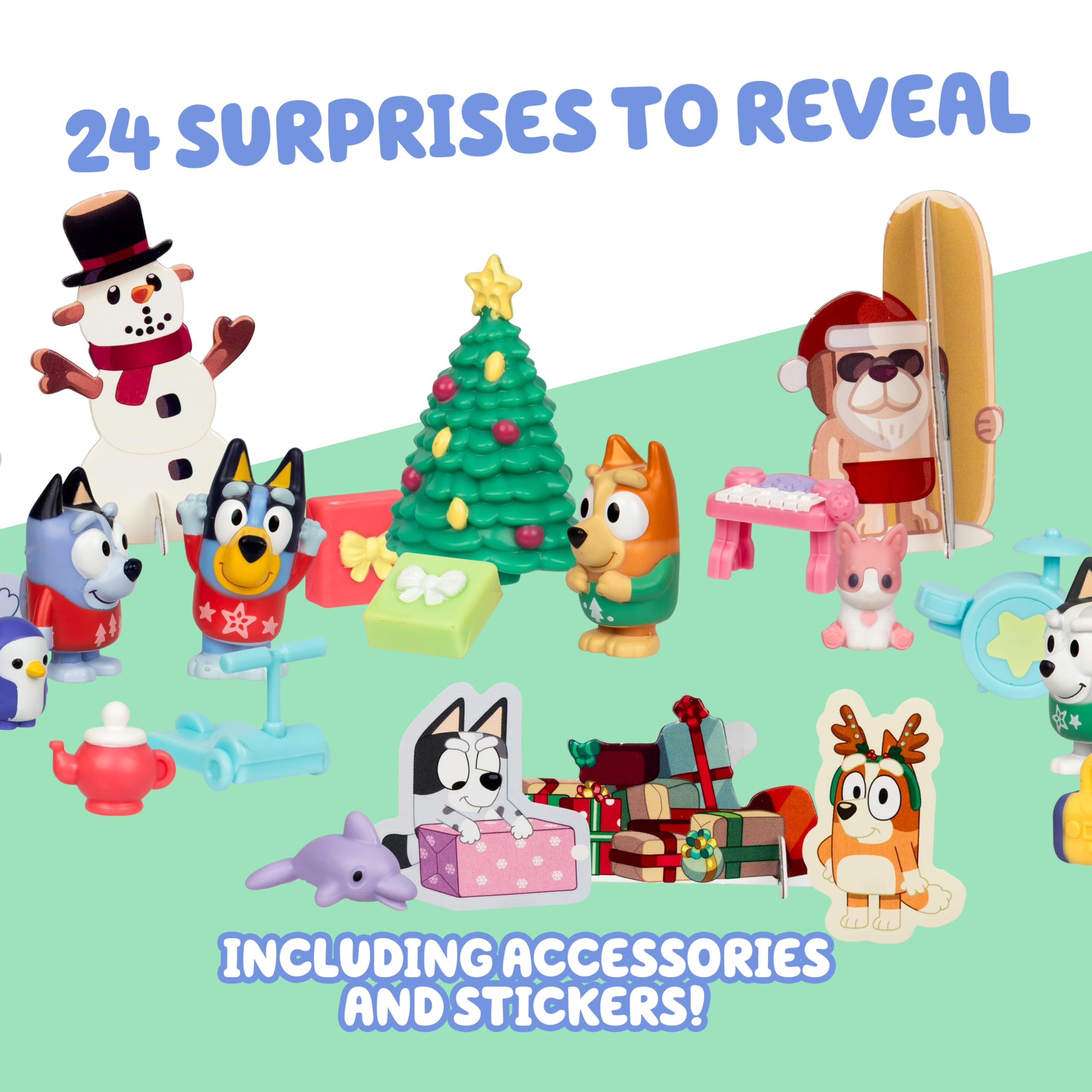 Amazon.co.jp: Bluey Mini Figures Surprise Advent Calendar : おもちゃ