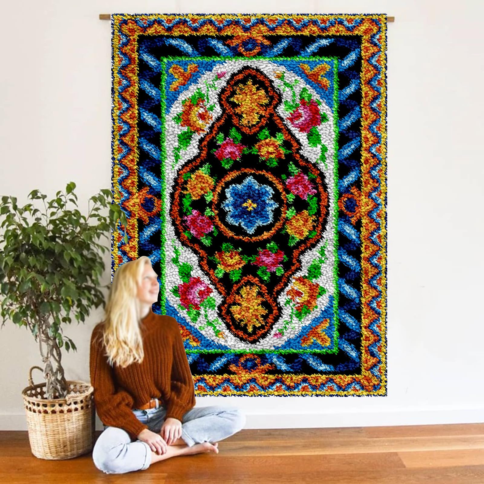 140 x 180 cm zestawy dywanów z haczykiem zatrzaskowym, zestaw do produkcji dywaników, zestawy do haftu krzyżykowego, zestaw do robienia gobelinów, zestaw 3D z haczykiem do haftu ręcznego wykonania