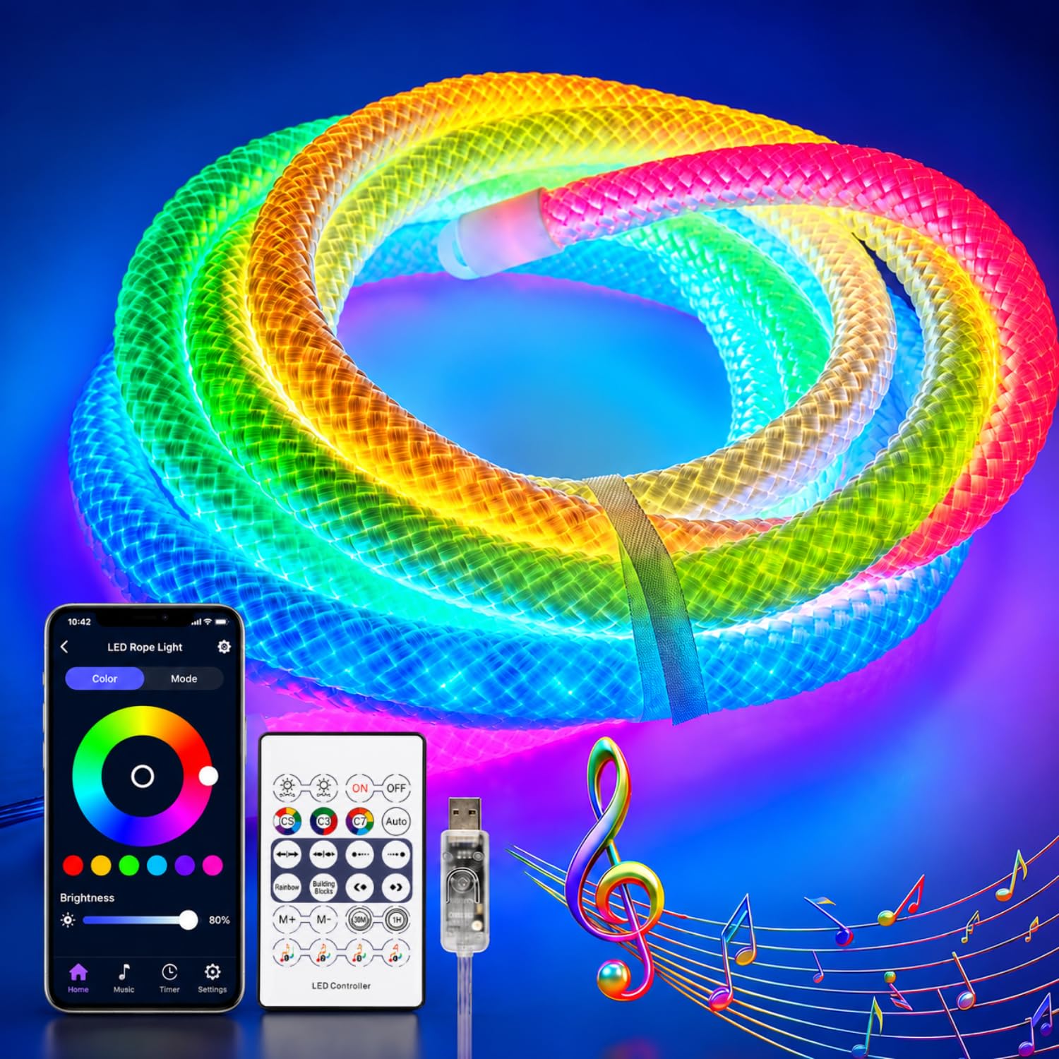 XERGY RGB Table Lamp - Music Sync & App Control -7 XERGY RGB Table Lamp - Music Sync & App Control -7