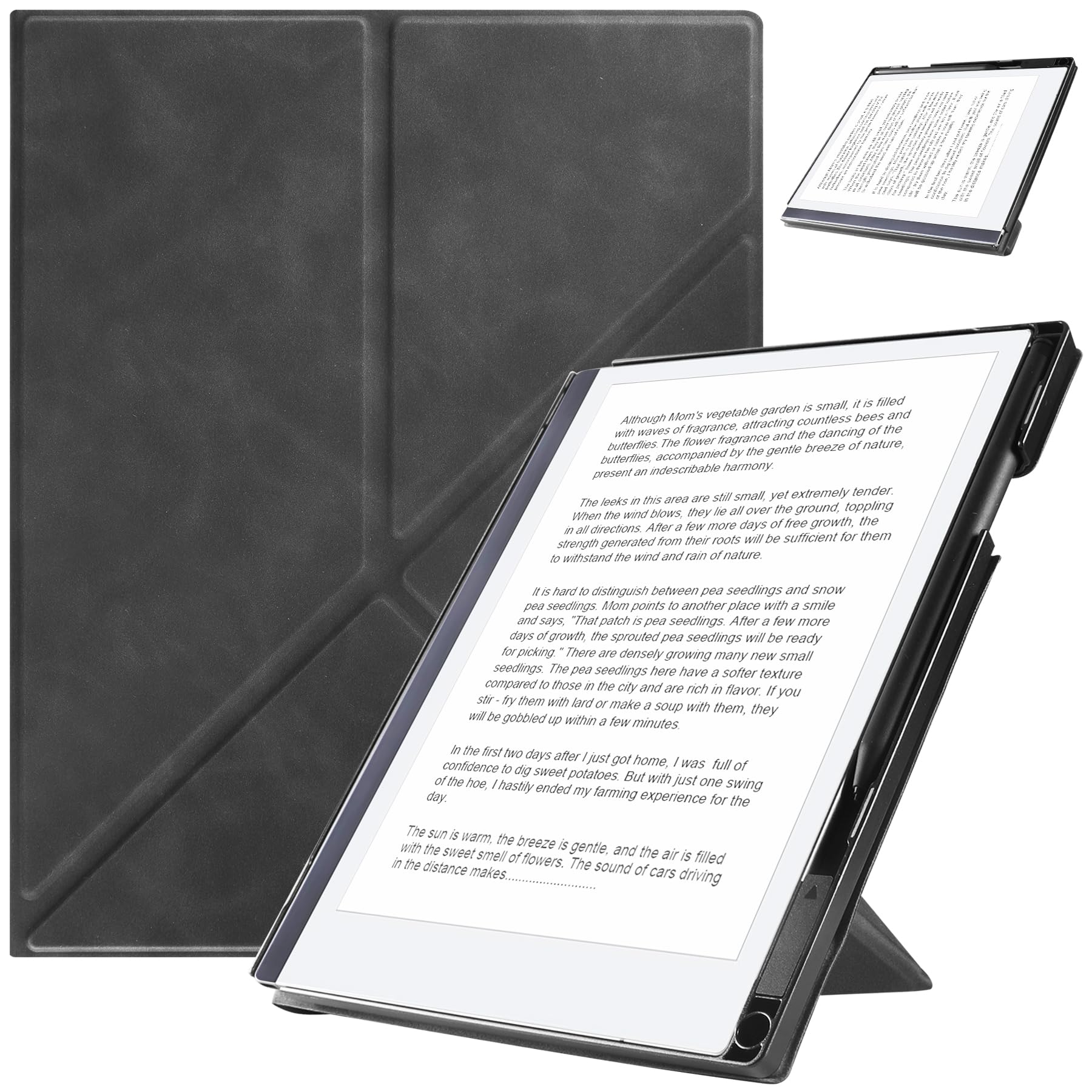 ZOENHWA Étui Pour Remarkable 2 10.3" (2020 Released) – Avec Support Pliable Et Poche Pour Stylo, Remarkable 2 10.3pouce Digital Paper Tablette Housse Étui, Ne Convient Pas Remarkable 1 - Vert
