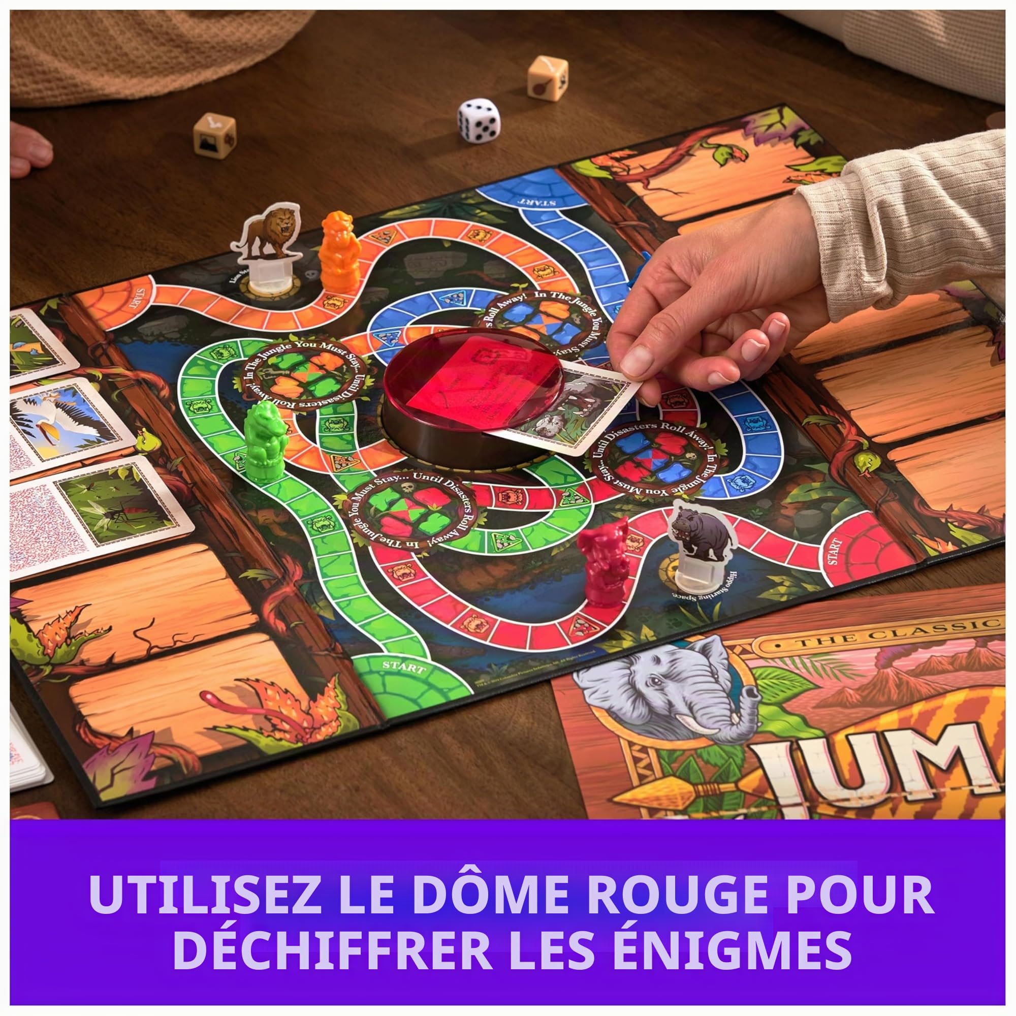 Éditeur Jeux, Jumanji Le Jeu, Le Classique Jeu de Table d'Aventure pour Familles et Enfants à partir de 8 Ans,