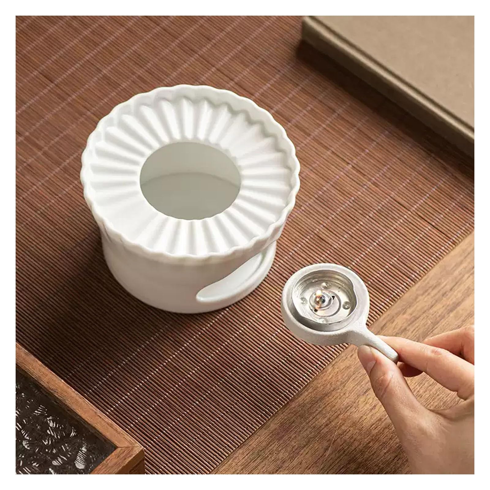Ceramiczny podgrzewacz do wosku, żaroodporna podstawa podgrzewacza