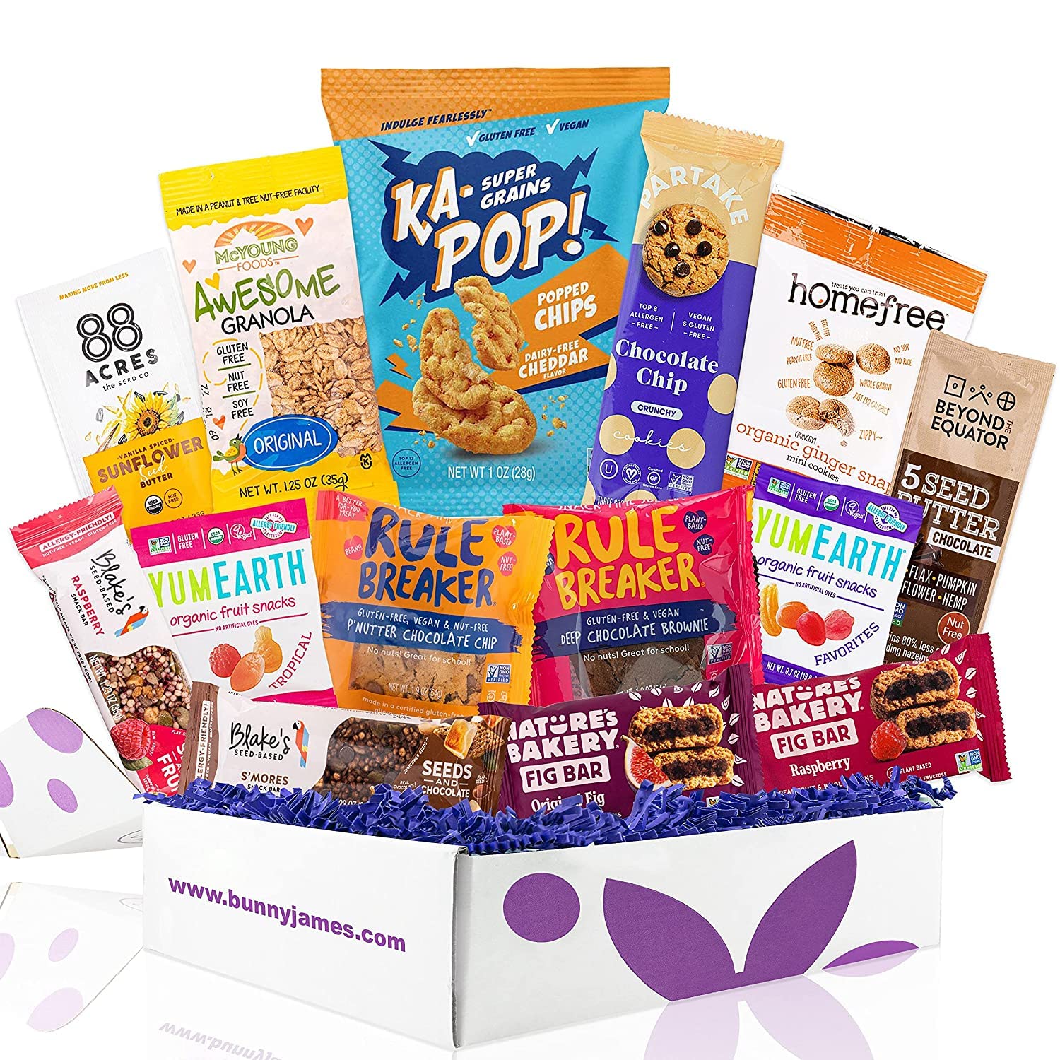 Peanut and Tree Nut Free Care Package, Peanut Free Snacks for Kids, Great Gift For Anyone with Peanu