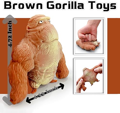 Miniatura 2 de ZTATU Juguete de mono esponjoso elástico para niños (paquete de 1) juguetes para ansiedad para aliviar salpicaduras, autismo, sensoriales, regalos