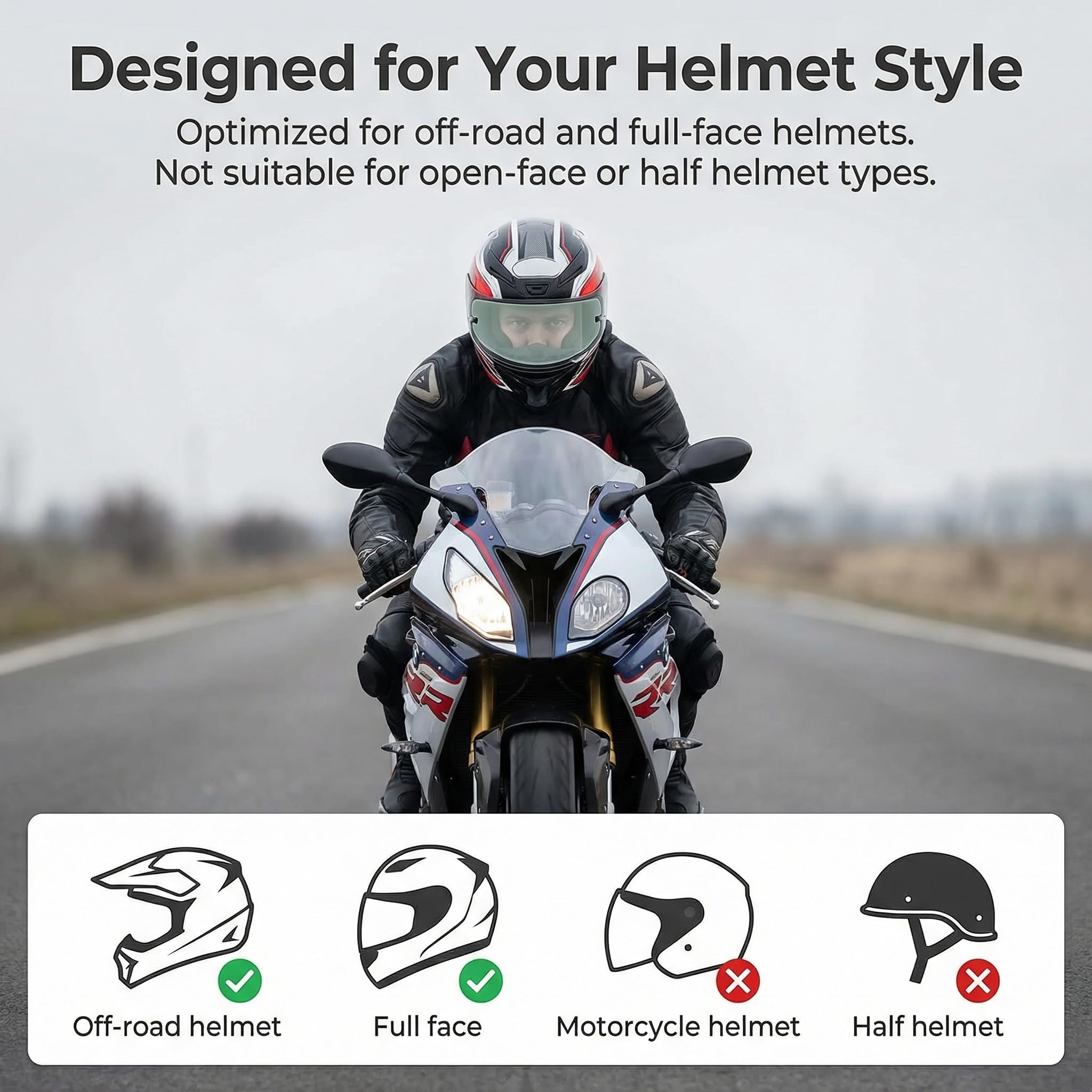 Motorbike And Motorcycle Helmet Anti Fog Visor Insert With Easy Installation, Universal Fit, Anti Fog For Helmet Visor, HD Vision, Waterproof Sunshade, PET Material, 27.2cm x 8.8cm, 2pcs — view 5