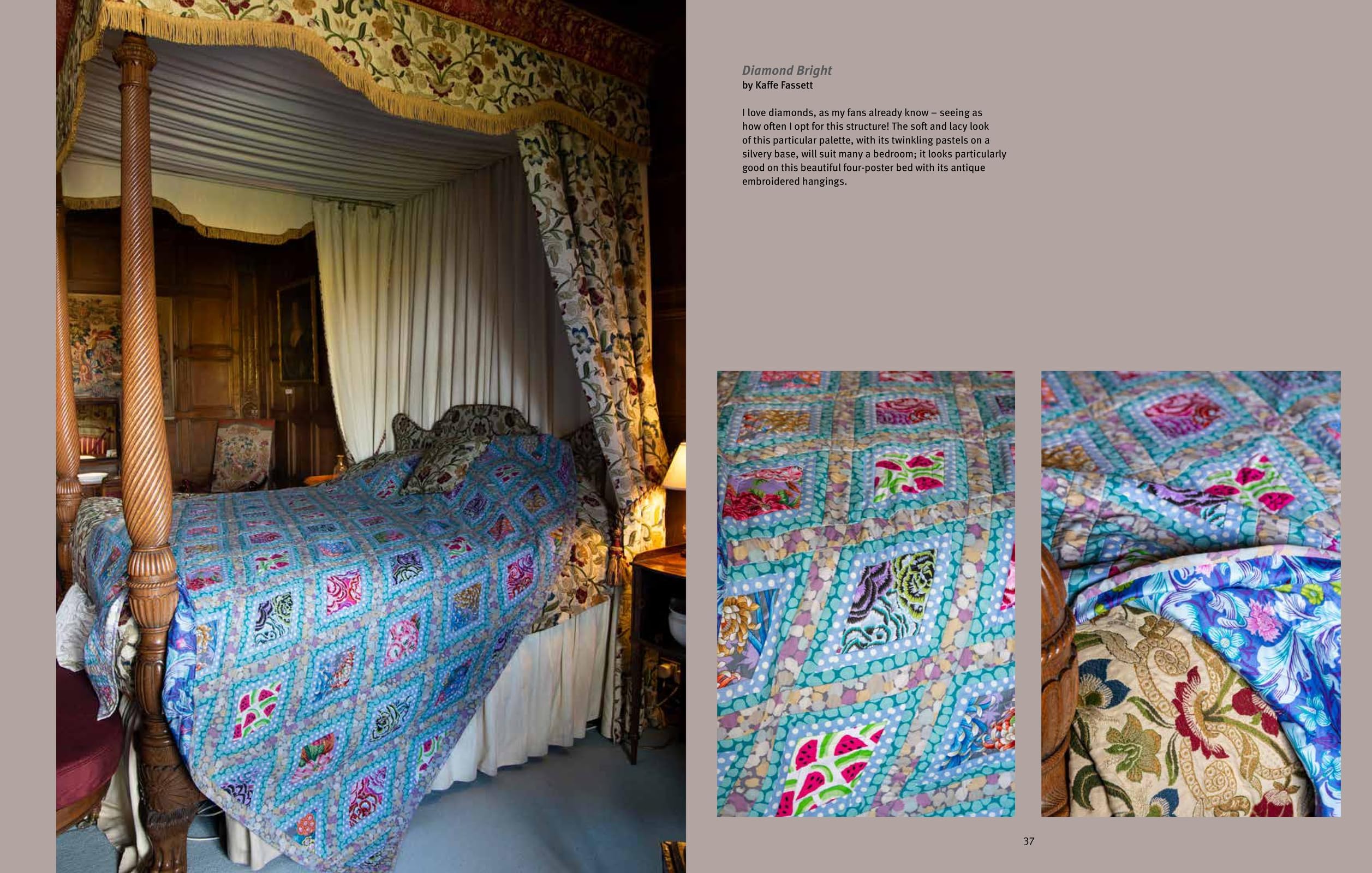 Kaffe Fassett's Quilts at an English Manor House