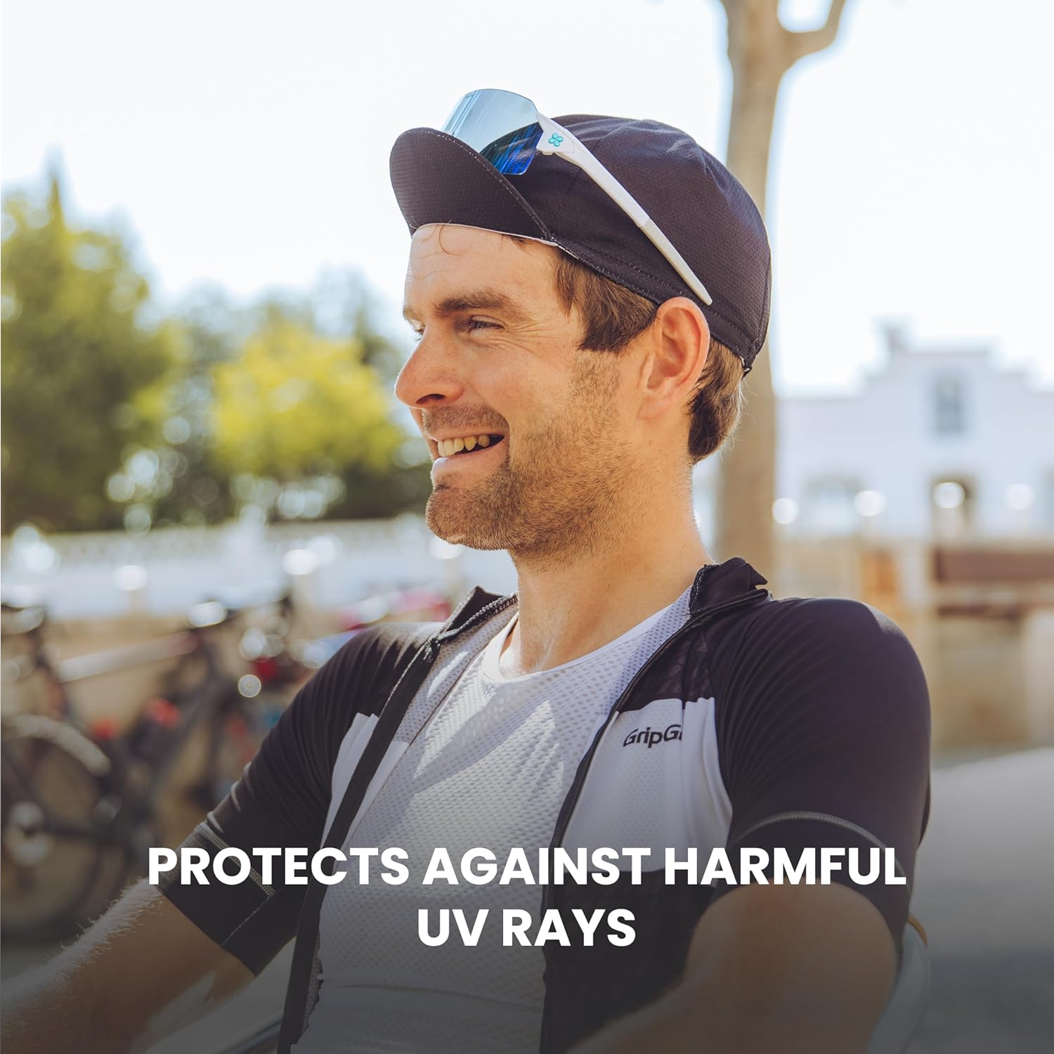 GripGrab Lightweight Summer Cycling Cap UV-Protection Under-Helmet Visor Mesh Hat Thin Breathable SPF Bicycle Headwear - Image 4