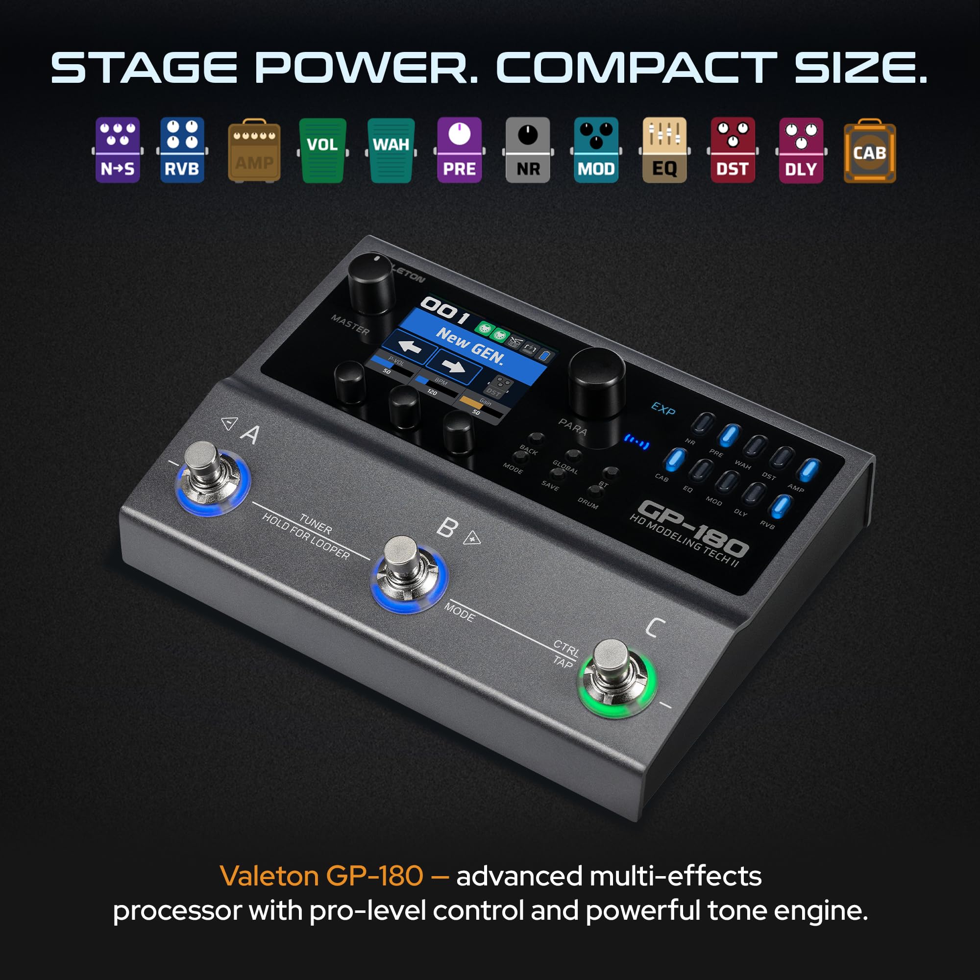 Amazon.co.jp: Valeton GP-180 マルチエフェクトプロセッサー マルチ