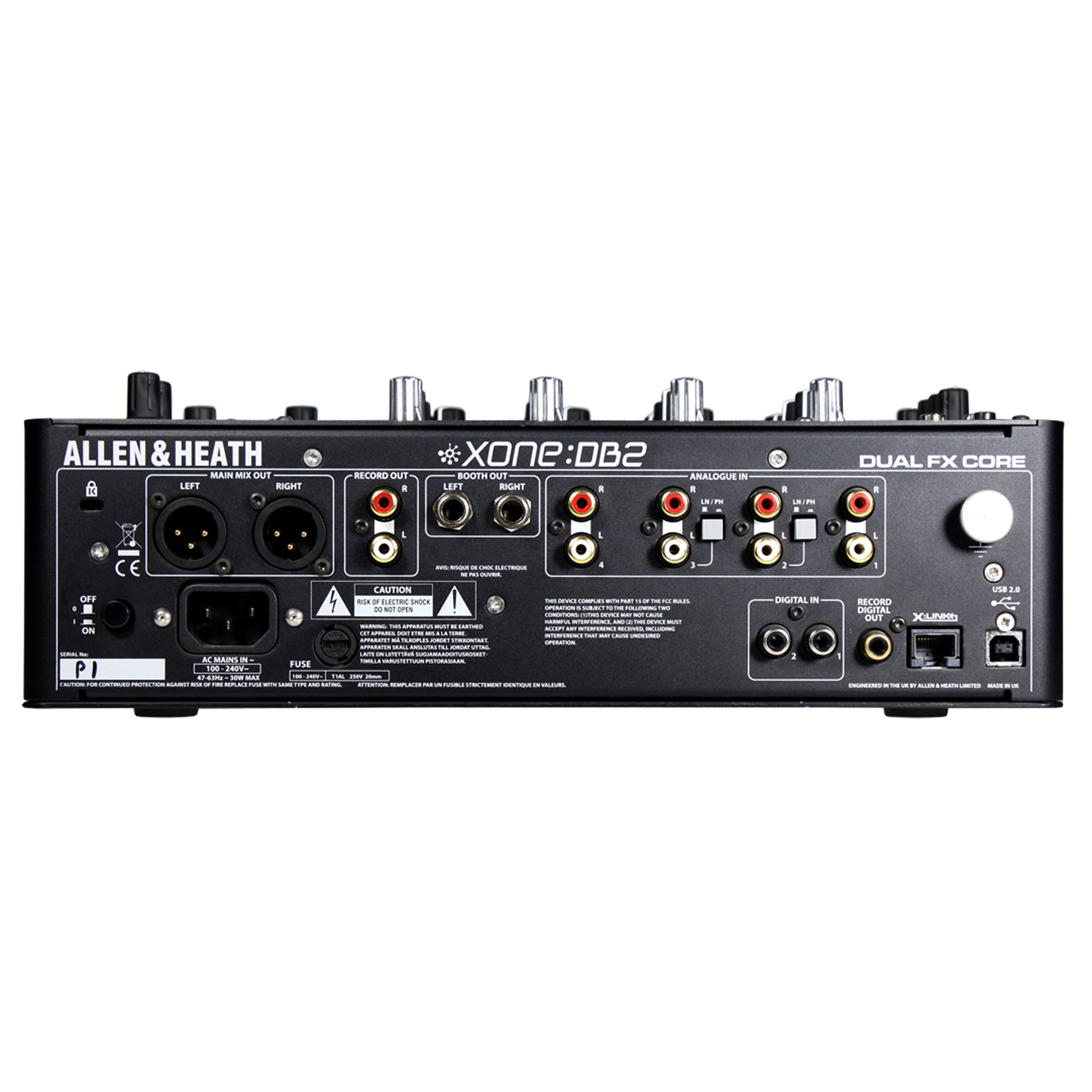 Allen & Heath Mixer DJ digital de 4 canais XONE: DB2 com efeitos e