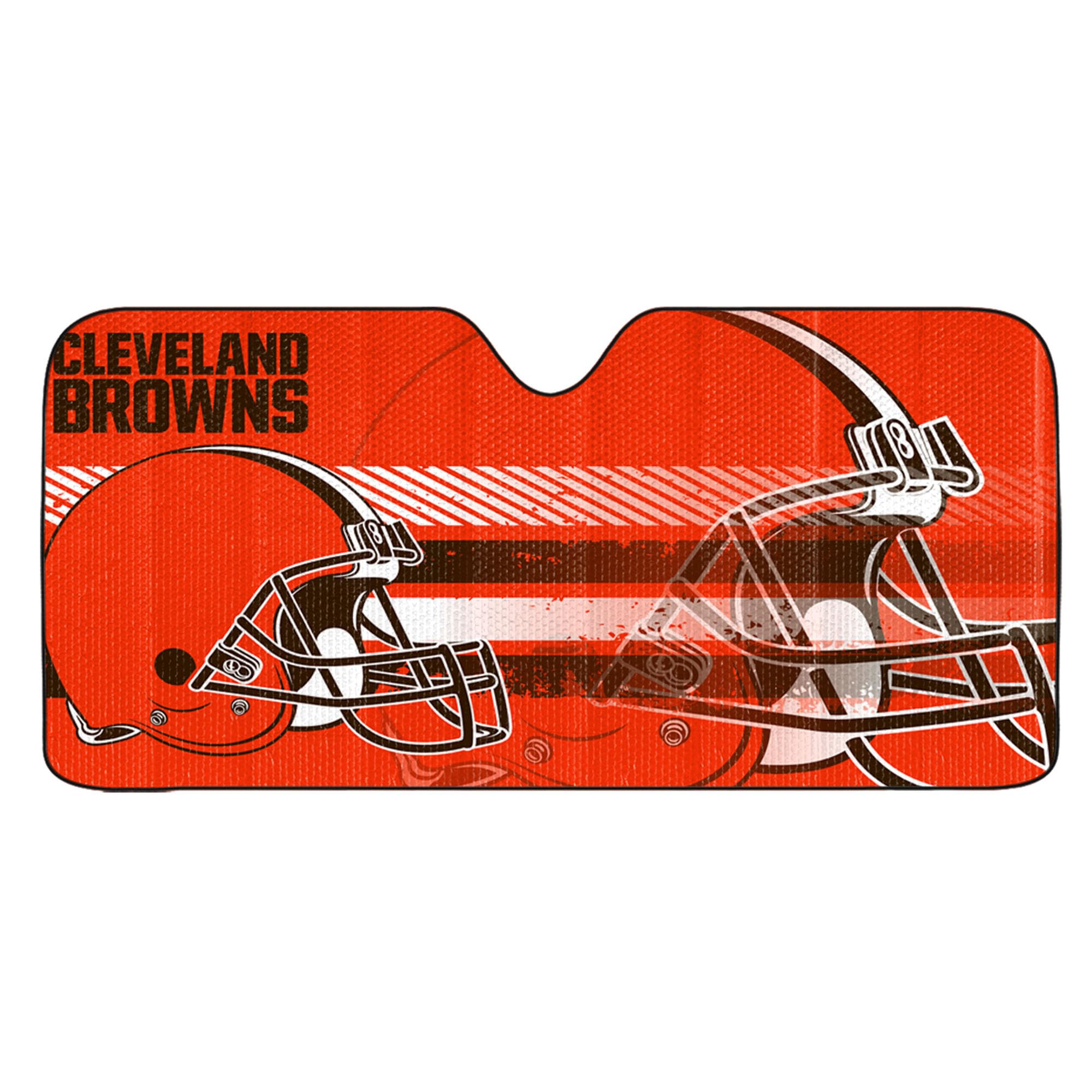 Fanmats NFL Windshield Sun Auto Shade, Sun Shield Sun Visor Accordion tri-fold for Storage 59" x 29.5", Colorful Team Design