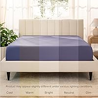 Vista 57 de Bare Home 100% Organic Cotton Sateen Fitted Sheet - Smooth Sateen Weave - Breathable & Cooling - Hotel Luxury - Durable Fitted Sheet - Deep Pocket