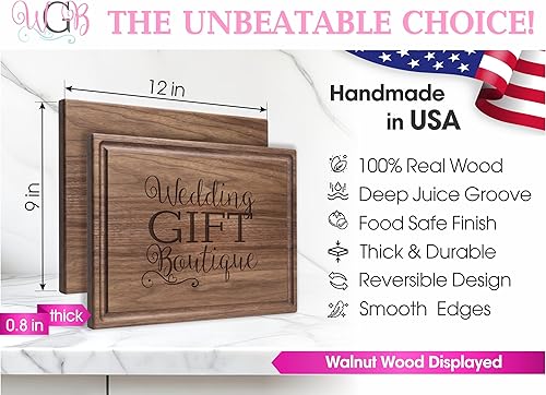 Miniatura 3 de Personalized Cutting Board, Custom Wedding, Anniversary or Housewarming Gift Idea, Wood Engraved Charcuterie, for Couples and Friends, Classic