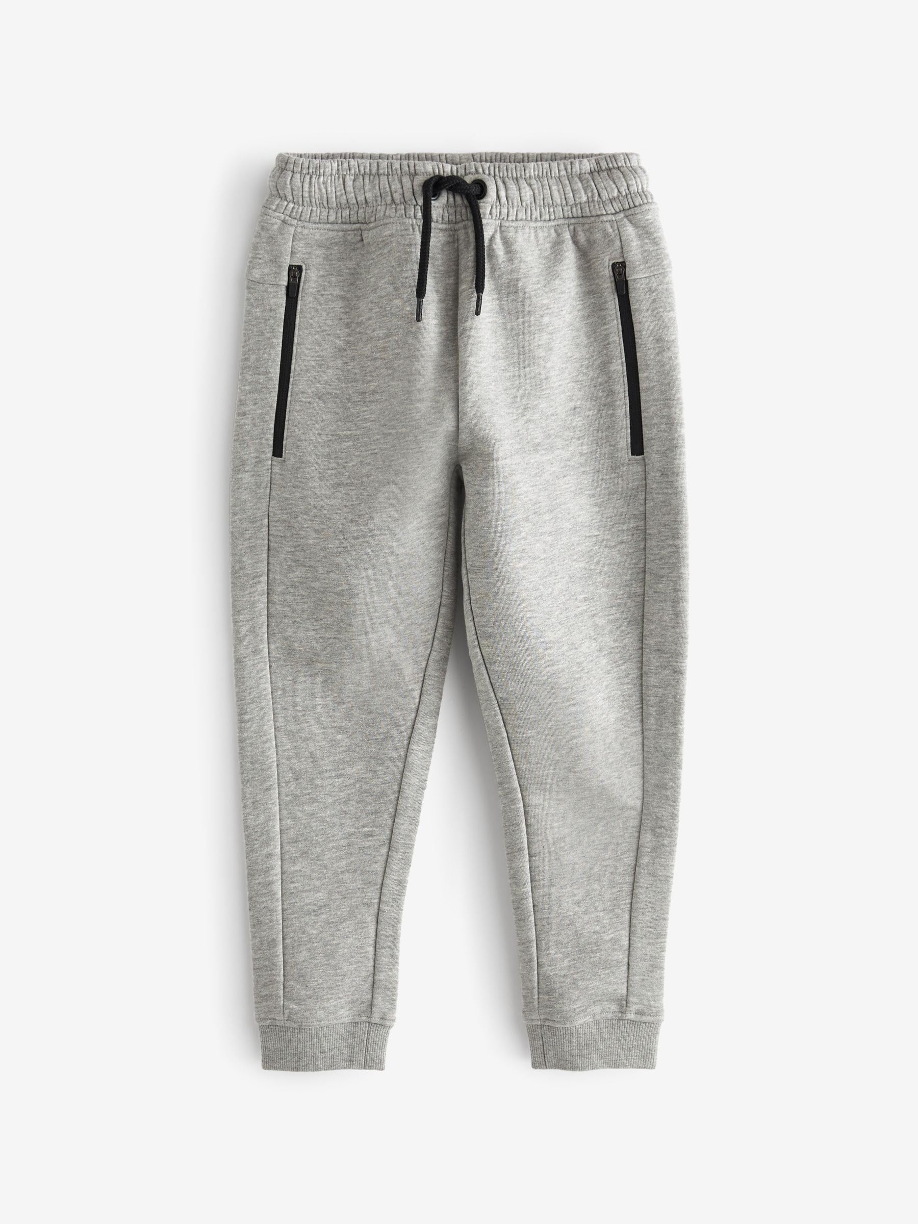 NEXT Ragazzo Confezione da 3 Pantaloni da Jogging Slim con Zip