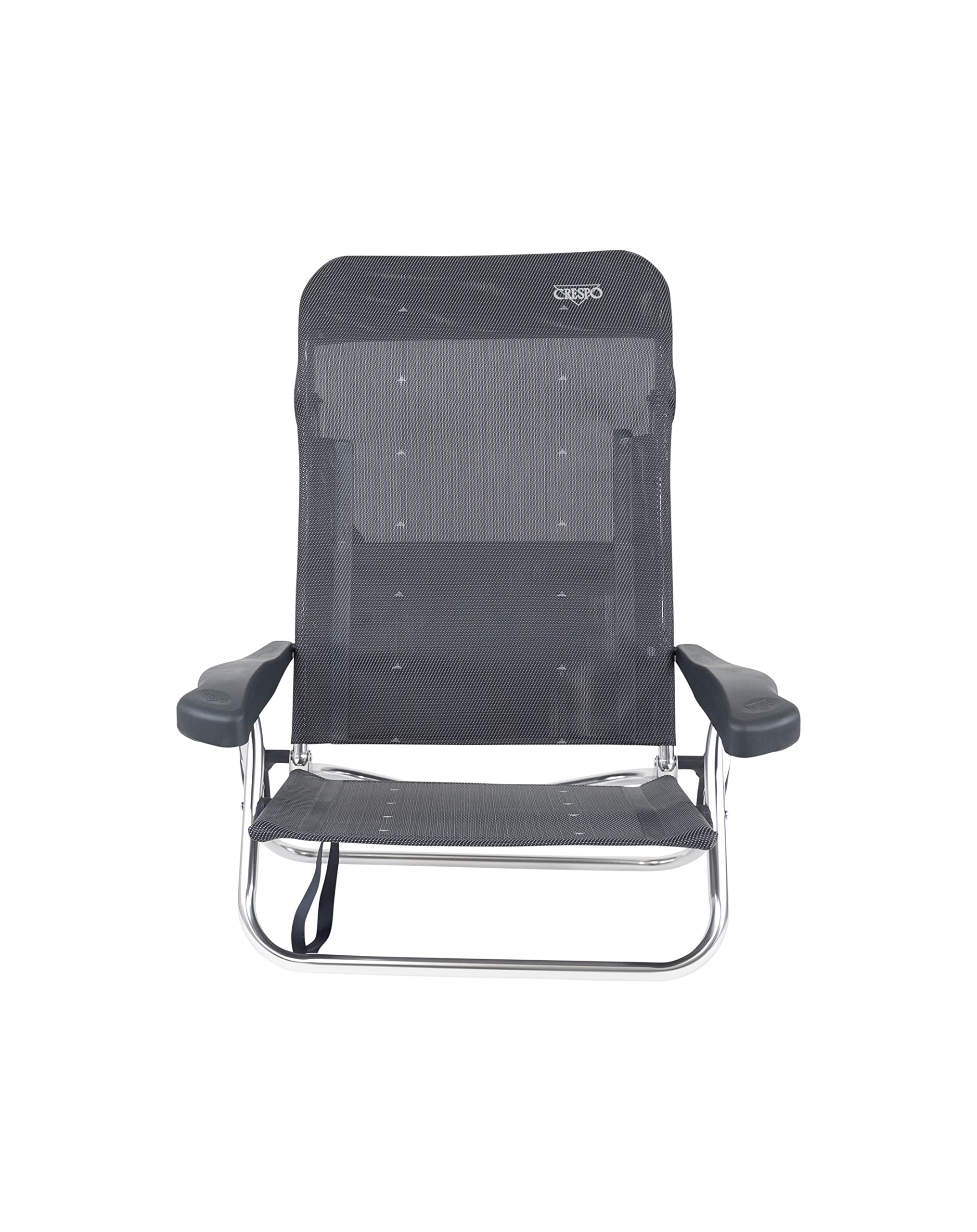 Crespo - Silla de Playa de Aluminio de 7 Posiciones AL/221-M - Gris Oscuro