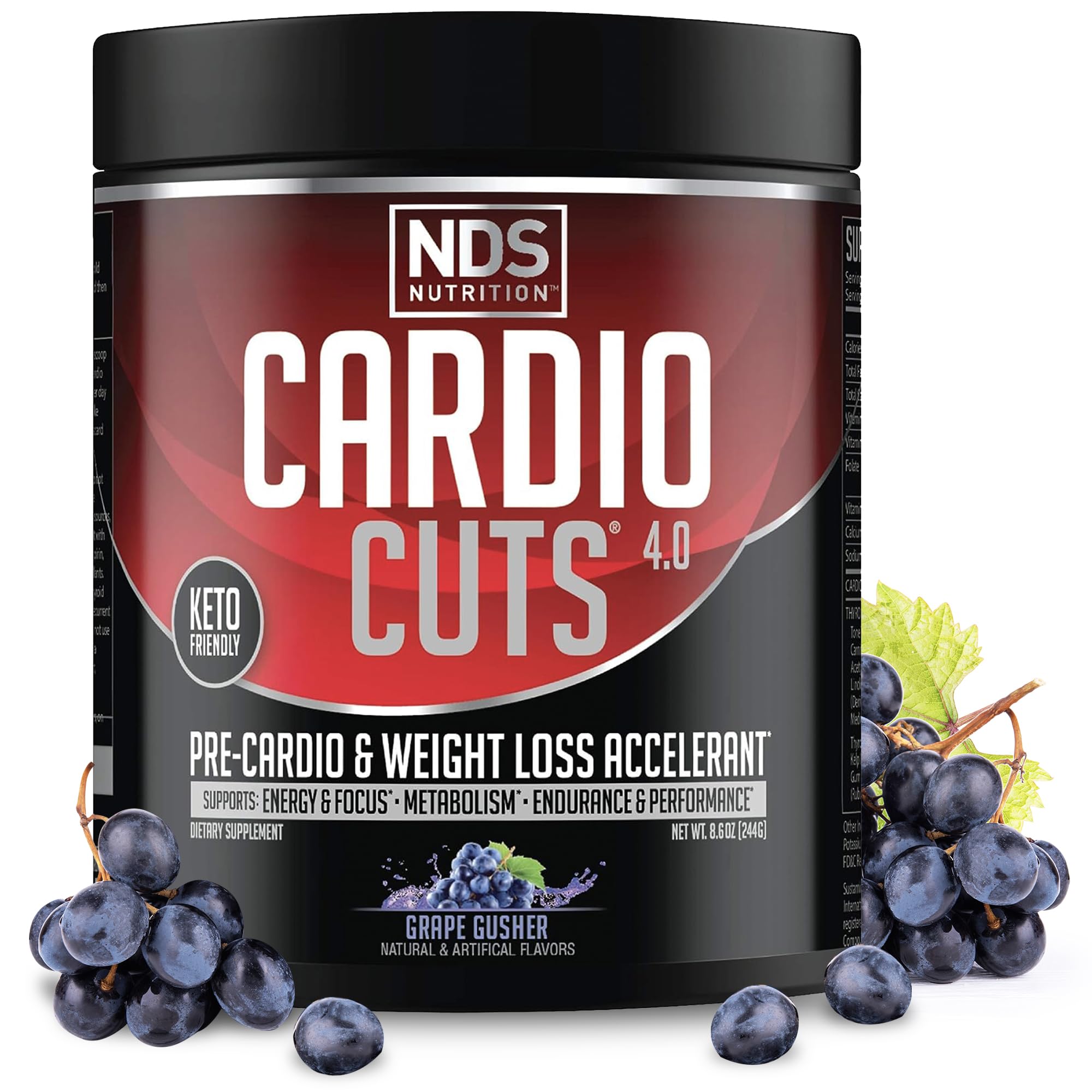 NDS Nutrition Cardio Cuts 4.0 - Grape Gusher,20 servings (Pack of 1)