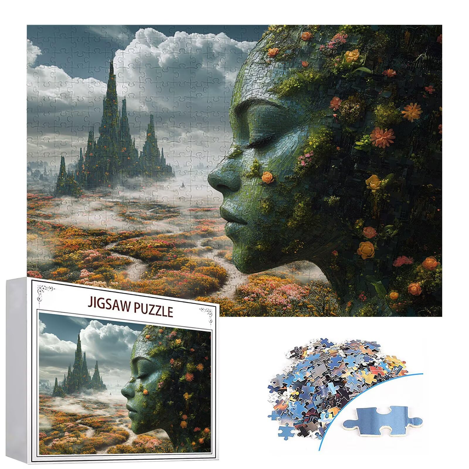 Puzzle 3000 elementów puzzle miejskie dla dorosłych kobiet 122 x 81 cm unikalne rzemiosło klasyczne 3D drewniana układanka do rodzinnych gier aktywnych, układanka do samodzielnego wykonania nawet do