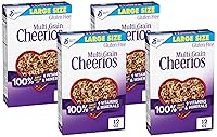 Vista 10 de Cheerios multigrano, cereales para el desayuno, sin gluten, avena integral, 18 onzas