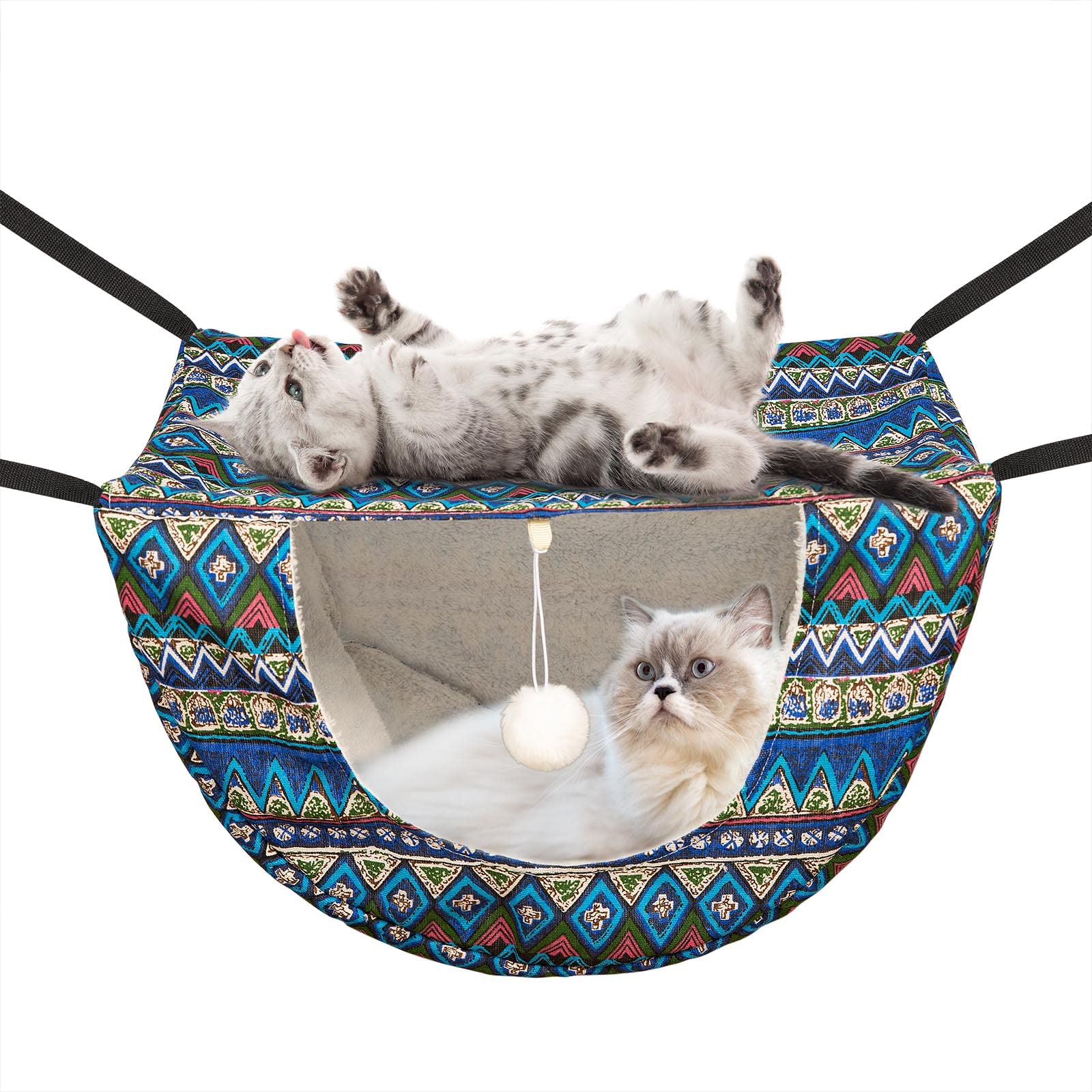 Amazon.co.jp: 猫 ハンモック ケージ用 JSPYFITS 耐荷重10kg 47