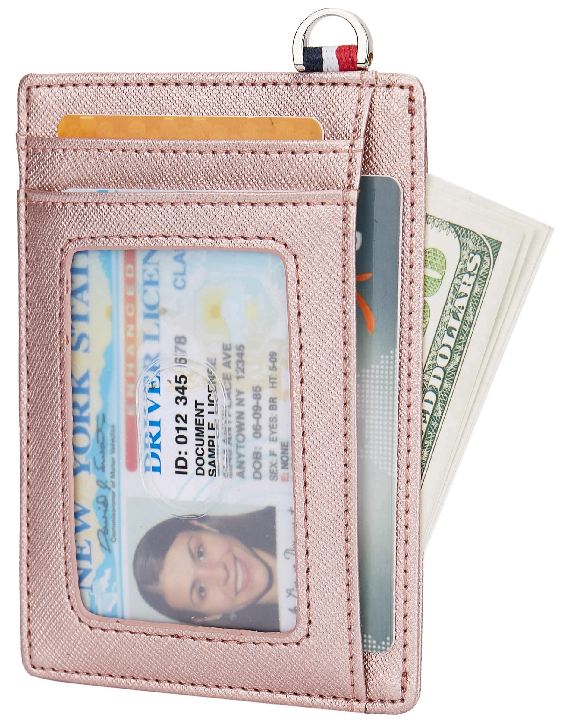 NersundaSlim Minimalist Front Pocket Wallet, Travel RFID Blocking Small Leather Thin Wallet, Credit Card Holder for Men and Women