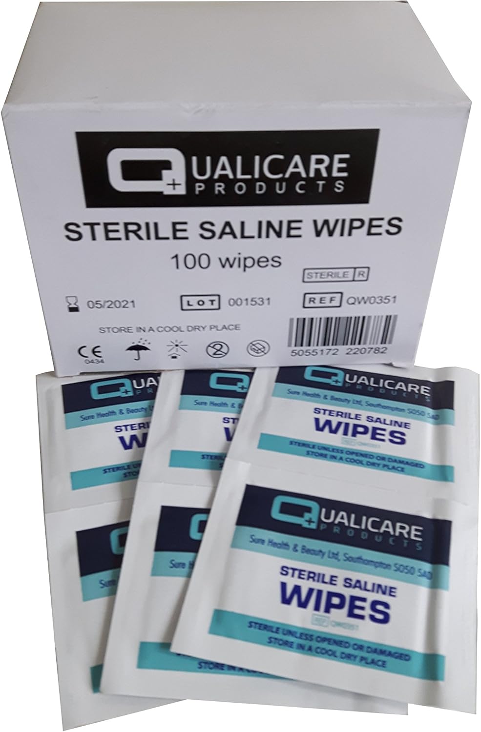 Qualicare Products Sterile Cleansing Wipes Pack of 100 Wipes Amazon