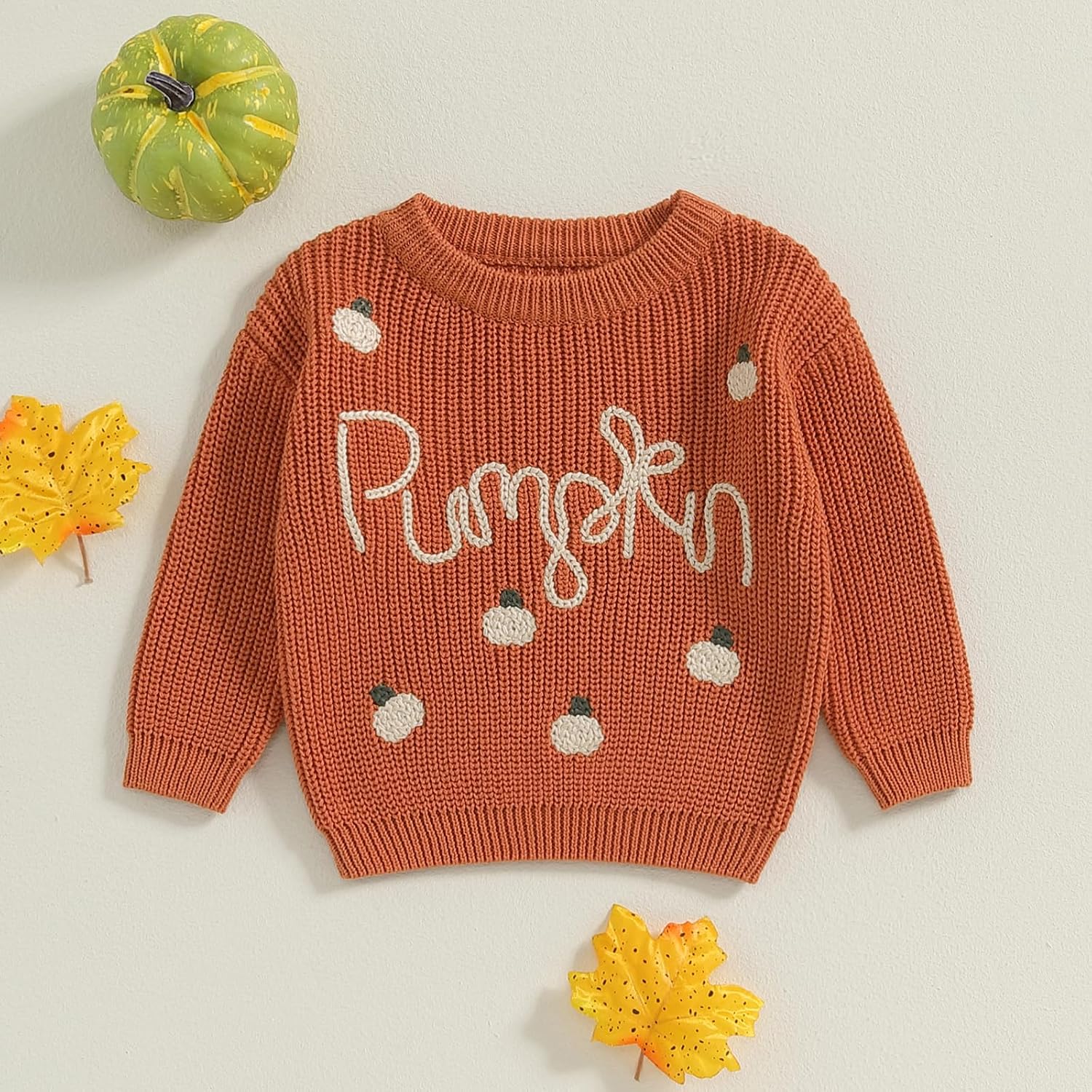 FOMOYUU Baby Girl Boy Knit Sweater Halloween Outfit Fall Winter Clothes | Baby Girl Boy Knit Sweater Halloween Outfit Fall Winter Clothes