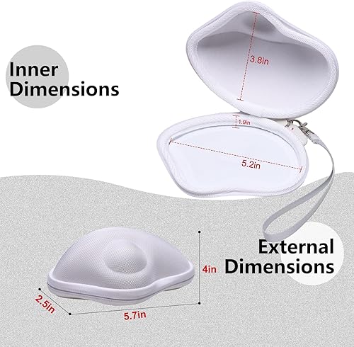 Miniatura 17 de LTGEM - Funda compatible con Logitech Ergo M575 / M575S / M570 mouse ergonómico inalámbrico Trackball, negro y gris (solo funda) Negro + gris,Negro