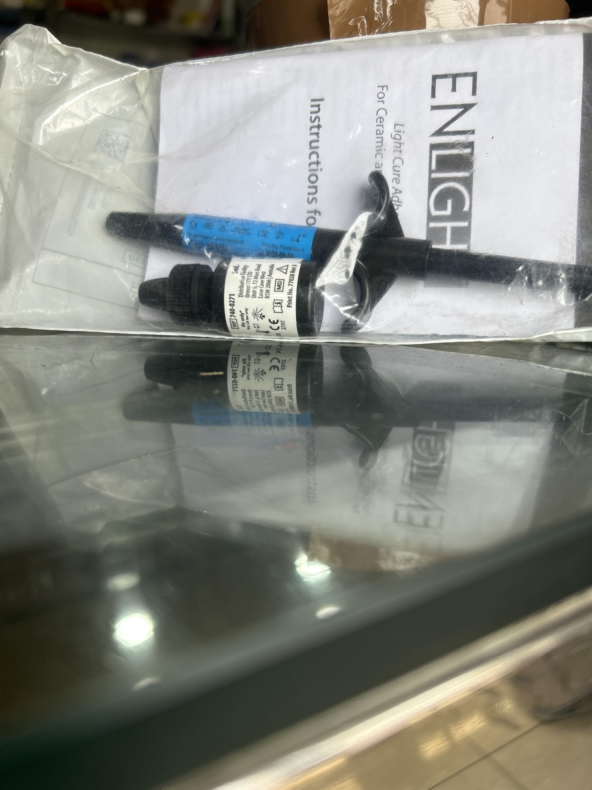 Dental Orthodontic Ormco. Enlight Light Cure Adhesive 1 Syringe 4 Gms + Bond 5ml (Kit) Combo-image-26