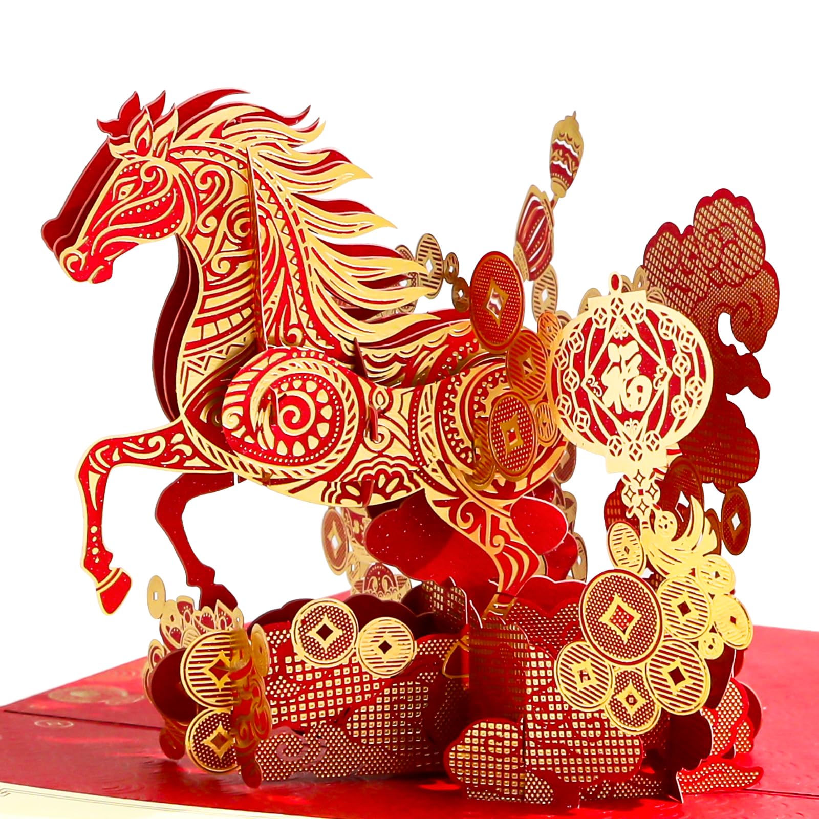 Amazon.com: BIZIBAFF 3D Pop-Up Chinese New Year Card & Decorations