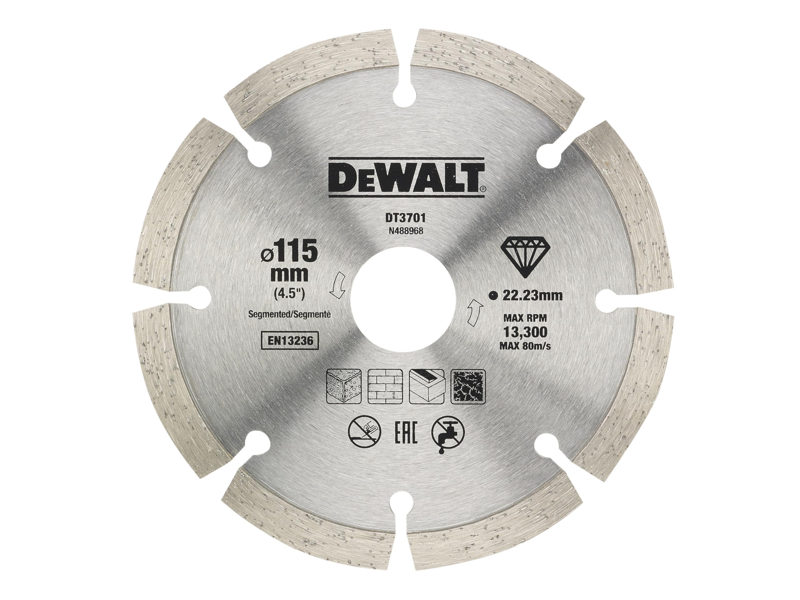 Doble disco de diamante para corte en seco con borde segmentado 115mm