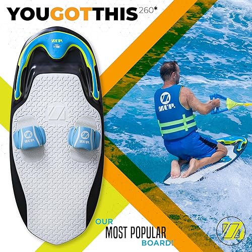 Miniatura 2 de ZUP You Got This Board, All-in-One Kneeboard, Wakeboard, Wakeskate y Wakesurf Board para todas las edades, modelos de 160 y 260