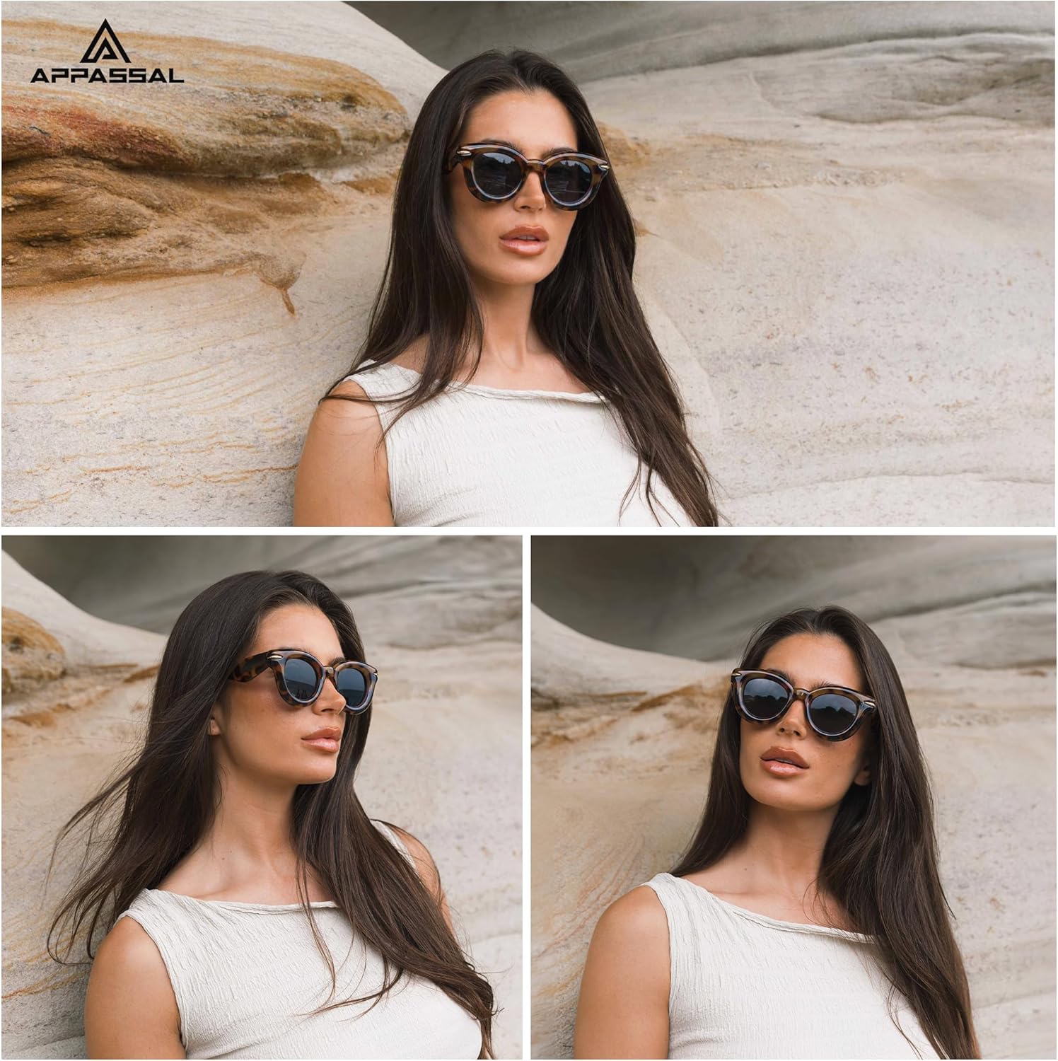 Cute Round Sunglasses for Women Men Trendy Chunky Thick Inflated Shades AP3695 - Image 2