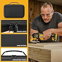 Vista 4 de Funda compatible con DEWALT 20V MAX XR multiherramienta oscilante DCS354B/DCS356B, caja de almacenamiento grande para batería DEWALT 20V MAX XR