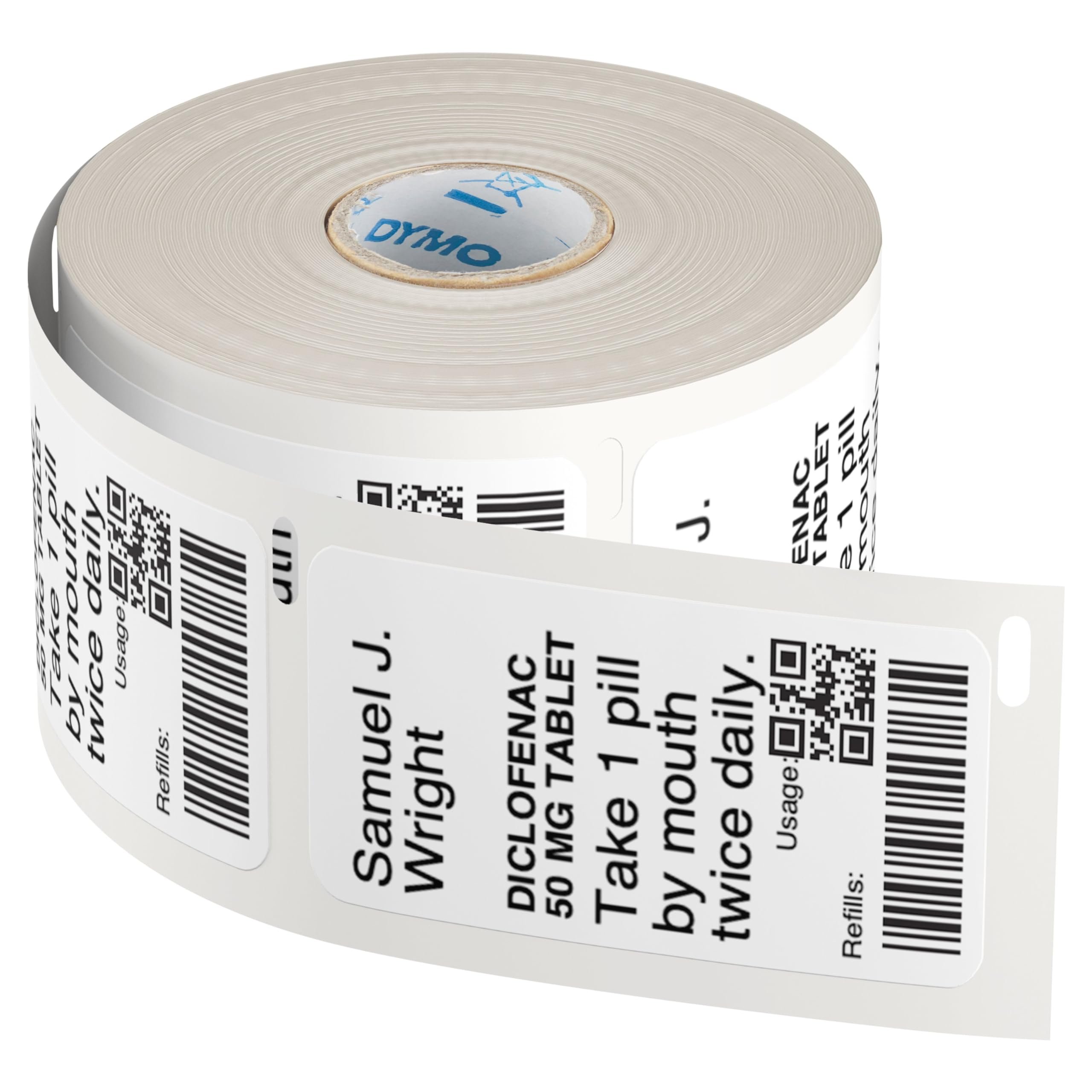 Rollo Bobina De 750 Etiquetas Adhesivas Compatibles Con Dymo S0929120 25x25mm Kt056 - Foto 9