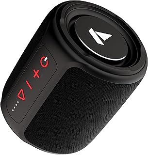 boAt Stone 352/358 Bluetooth Speaker with 10W RMS Stereo Sound, IPX7 Water Resistance, TWS Feature, Up to 12H Total Playtime, Multi-Compatibility Modes and Type-C Charging(Raging Black)