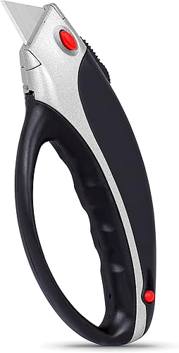 Internet's Best Cuchillo utilitario ergonómico con función antideslizante – Juego de cuchillos de afeitar retráctiles – Cuchillo de afeitar de