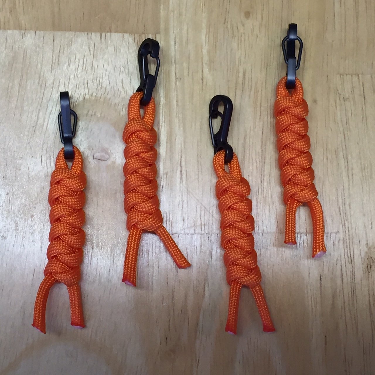 Paracord Zipper Pulls for Jeep Wrangler (Pack of 4