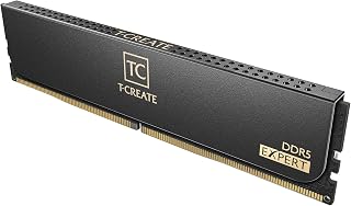 TEAMGROUP T-Create Expert 오버클로킹 10L CL42 DDR5 128GB 키트 (2 x 64GB) 6400MHz (PC5-51200) 인텔 XMP 3.0 및 AMD Expo 호환 데스크탑 메모리 모듈 램 블랙 - CTCED5128G6400HC42CDC01