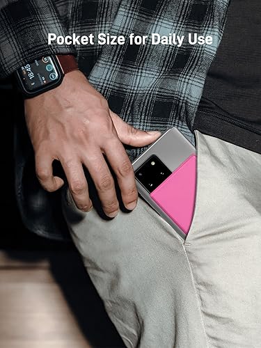 Miniatura 5 de Auskang Cargador portátil con cable USB-C integrado, banco de energía delgado de 5000 mAh, compatible con Samsung, Google Pixel, teléfonos Android,