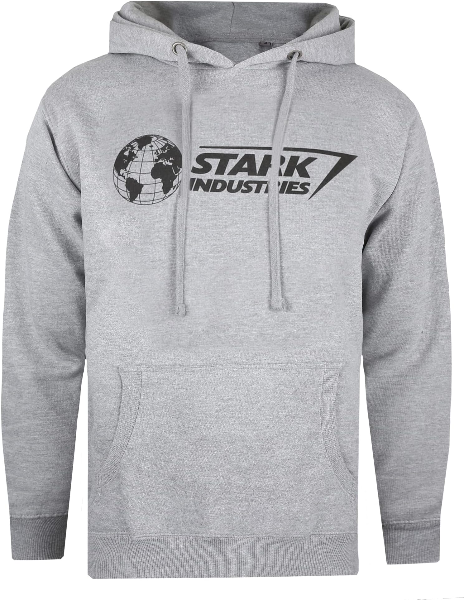 Cotton Soul Marvel Stark Industries Iron Man Mens Hoodie, Heather Grey
