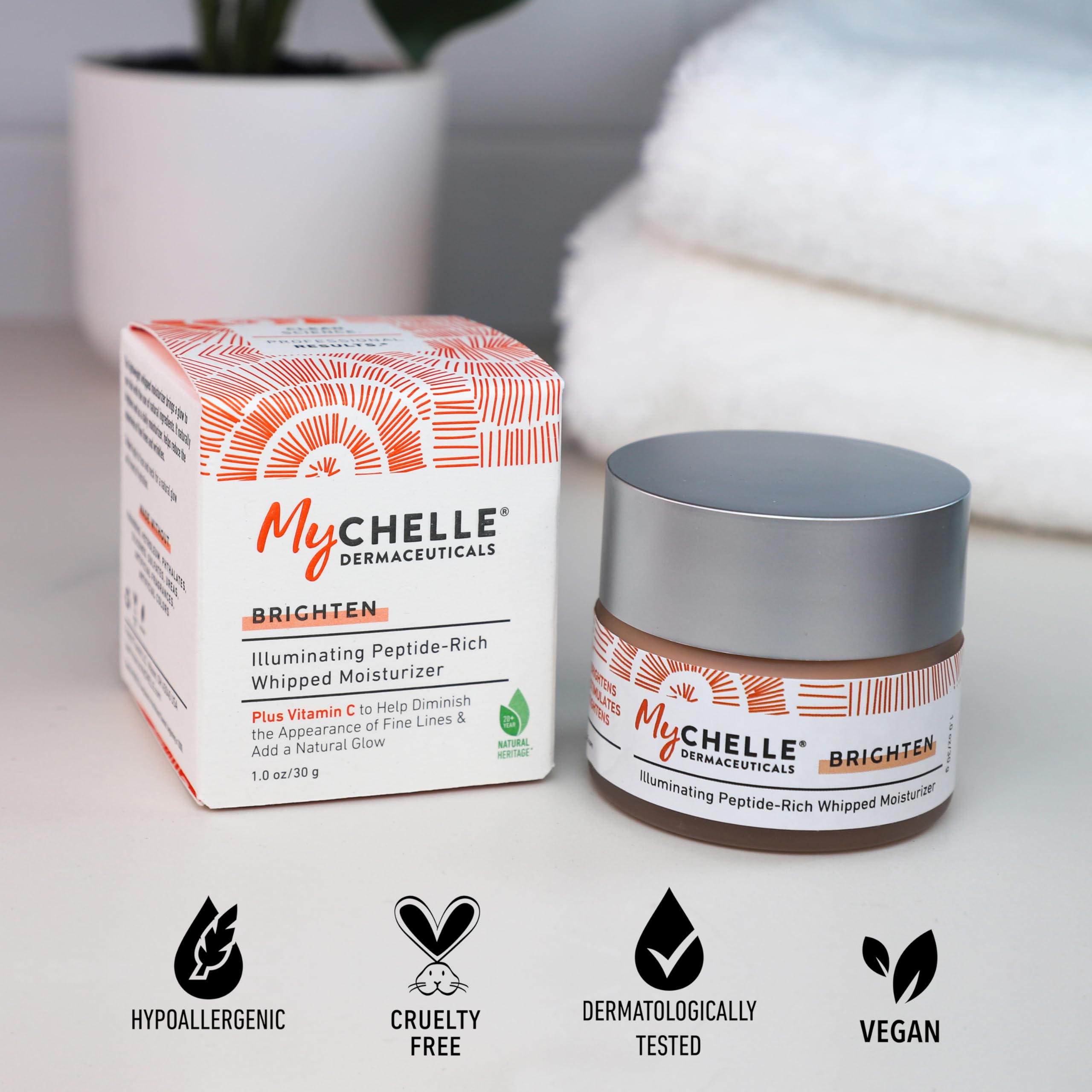 MYCHELLE Illuminating Peptide-Rich ​Whipped Moisturizer​, 1.2 OZ thumbnail 2
