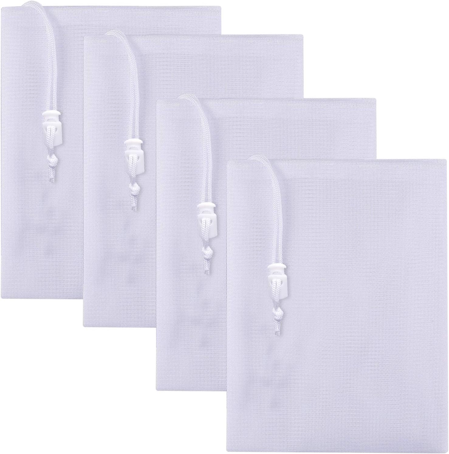 ABOAT 24 x 16 Inch Fine Mesh Bag Pull-N-Lock Cord Vacuum Pool Cleaner, Fits Leaf Eater, Leaf Catcher, Leaf Gulper, Leaf Bagger, Leaf Master (4)