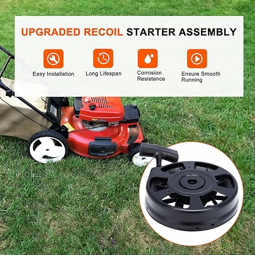 Miniatura 2 de Hipa 590739 Arrancador de retroceso compatible con Tecumseh LV195EA LEV120 LEV100 Lawn Boy Toro 20016 20017 20018 20019 Walk BehindLawn Mower