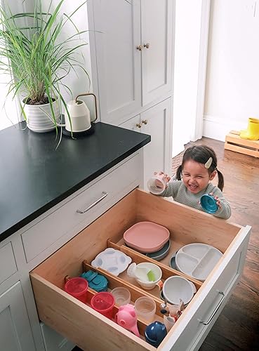 Miniatura 7 de Fabsome Paquete de 6 separadores de cajones, organizadores de bambú para ropa, calcetines, ropa interior, ropa de bebé, separadores de madera para