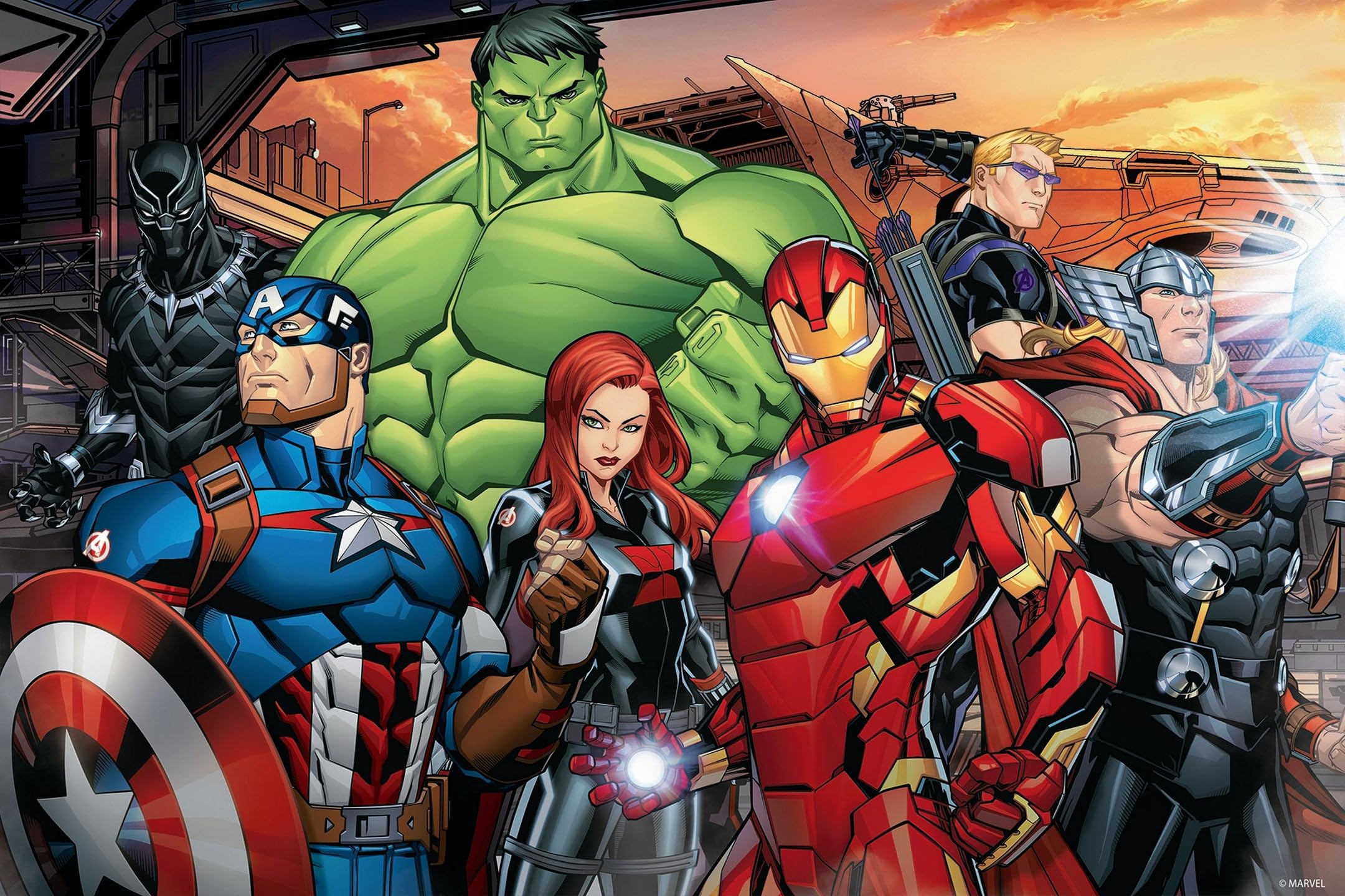1Di Marvel Avengers Jigsaw Puzzle | 200 Piece Lenticular Game for