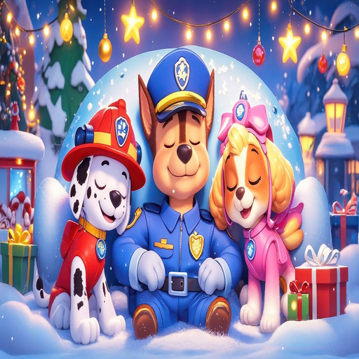 Instantly Fall Asleep with Paw Patrol's Soothing Christmas Piano & Cozy Ambience